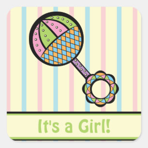 Einfach Sweet Rattle Announcement Sticker