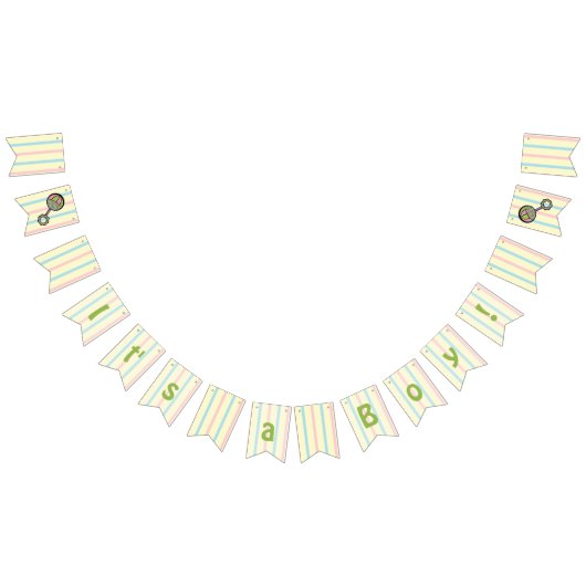 Einfach Sweet Rattle Bunting Banner (Alle)