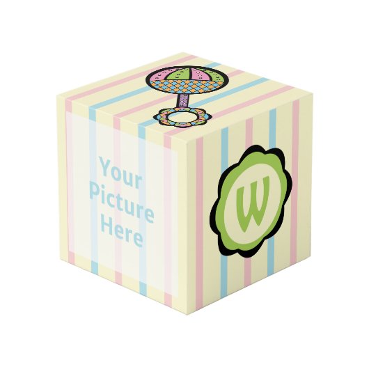 Einfach Sweet Rattle Foto Cube Würfel (Vorderseite Schrägansicht)