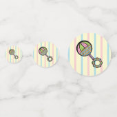 Einfach Sweet Rattle Table Confetti Konfetti (Vorderseiten)