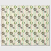 Einfach Sweet Rattle Wrapping Paper Geschenkpapier (Flach)