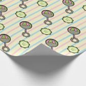 Einfach Sweet Rattle Wrapping Paper Geschenkpapier (Ecke)