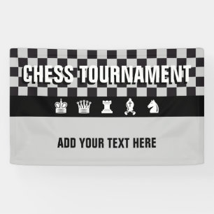 Einfach Symbole - CHESSMEN + Ihre Ideen Banner