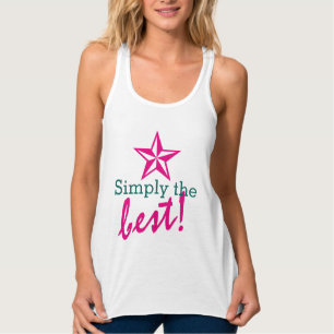 Einfach Symbole - halb volle STAR + Ihre Ideen Tank Top