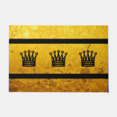 Einfach Symbole - Schachkrone + Ihre Ideen Fußmatte (Vorderseite)