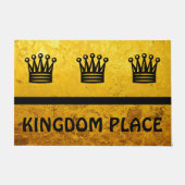 Einfach Symbole - Schachkrone + Ihre Ideen Fußmatte (Vorderseite)