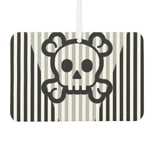 Einfach Symbole - SKULL & BONES + Ihre Ideen Autolufterfrischer (Vorderseite)