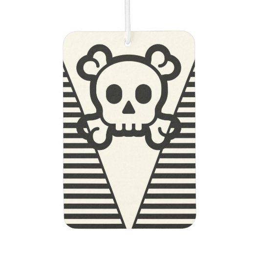 Einfach Symbole - SKULL & BONES + Ihre Ideen Autolufterfrischer (Vorderseite)