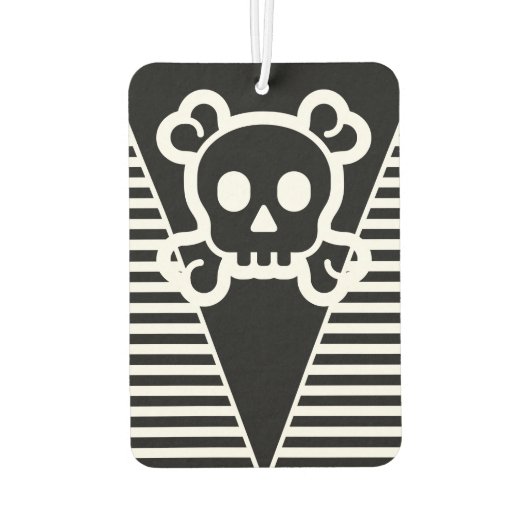 Einfach Symbole - SKULL & BONES + Ihre Ideen Autolufterfrischer (Rückseite)