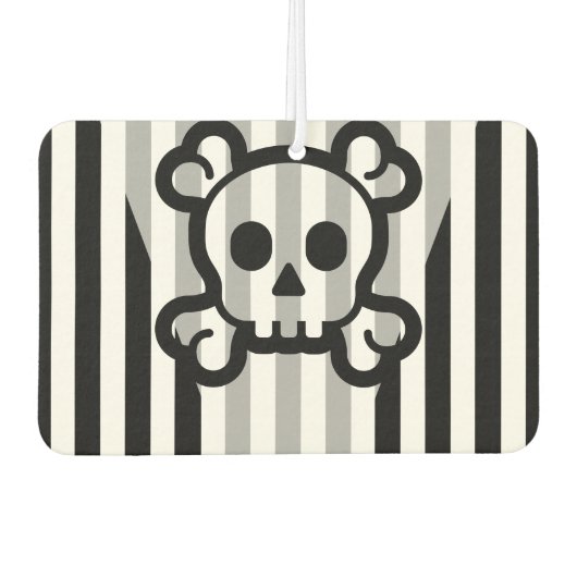 Einfach Symbole - SKULL & BONES + Ihre Ideen Autolufterfrischer (Vorderseite)