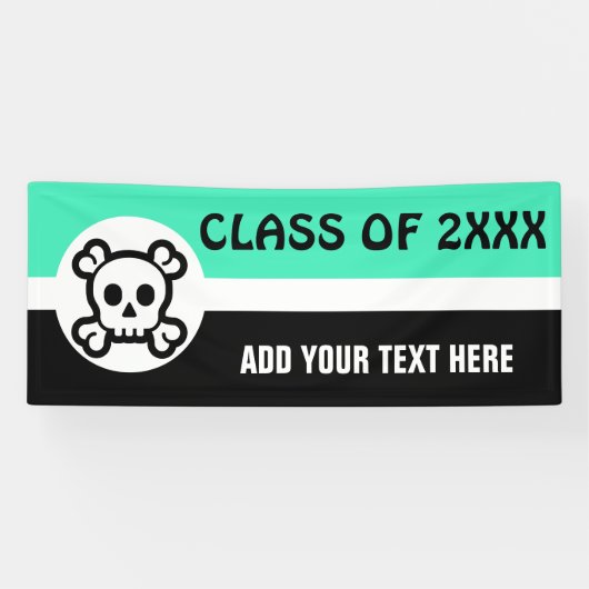 Einfach Symbole - SKULL & BONES + Ihre Ideen Banner (Horizontal)