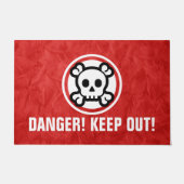 Einfach Symbole - SKULL & BONES + Ihre Ideen Fußmatte (Vorderseite)