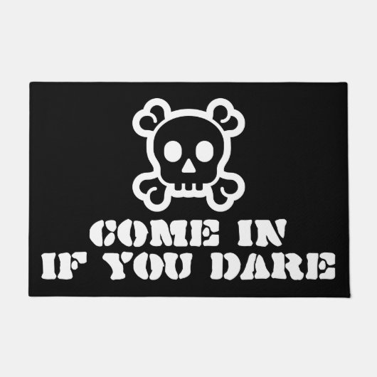 Einfach Symbole - SKULL & BONES + Ihre Ideen Fußmatte (Vorderseite)