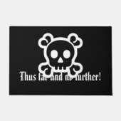 Einfach Symbole - SKULL & BONES + Ihre Ideen Fußmatte (Vorderseite)