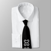 Einfach Symbole - SKULL & BONES + Ihre Ideen Krawatte (Gebunden)