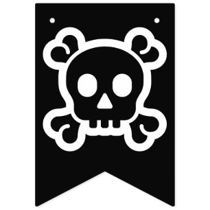 Einfach Symbole / Symbole - SKULL & BONES + Ideen Wimpelkette