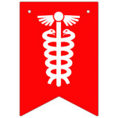 Einfach Symbole / Symbole - Stab von Asclepius + I Wimpelkette (Dritte Fahne)