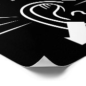 Einfach taub nicht unhöflich poster (Ecke)
