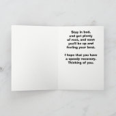 Einfach Teddy Bär, gut Karte (Innenseite)