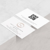 Einfach Text-Logo QR-Code jedes Handwerk irgendein Visitenkarte