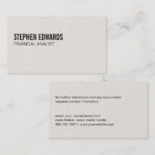 einfach | Text Visitenkarte (Vorne/Hinten)