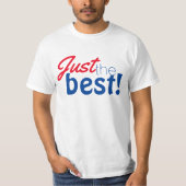 Einfach Textdesign "Nur das Beste!" T-Shirt (Vorderseite)