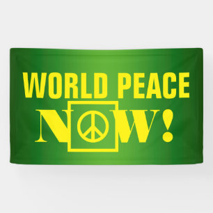 Einfach Textdesign "WELTFRIEDEN JETZT" Banner