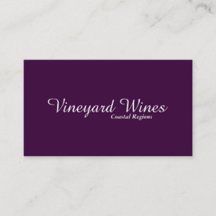 Einfach (tief Lila) Visitenkarte