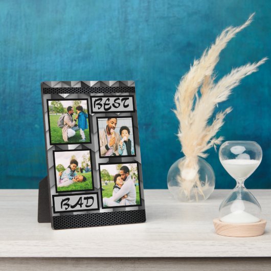 Einfach trendy Eleganter Vater Grau 4 Fotomaterial Fotoplatte (Seite)