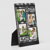 Einfach trendy Eleganter Vater Grau 4 Fotomaterial Fotoplatte (Seite)