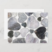 Einfach trendy Schwarz-weiß Crystal Herzmuster Postkarte (Vorne/Hinten)