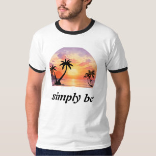 Einfach tropisches Sonnenuntergangs-Ästhetik-Grafi T-Shirt