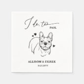 Einfach tue ich zu tun Französisch Bulldog Zeichne Serviette (Vorderseite)