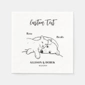 Einfach tun wir zu Hunde Katze Hochzeitstiefel Nam Serviette (Vorderseite)