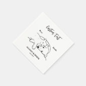 Einfach tun wir zu Hunde Katze Hochzeitstiefel Nam Serviette (Ecke)