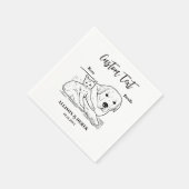 Einfach tun wir zu Hunde Katze Hochzeitstiefel Nam Serviette (Ecke)