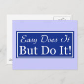 Einfach tut es, aber TUT es! Postkarte (Vorne/Hinten)