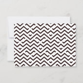 Einfach Typografie Foto Wedding RSVP Card Karte (Rückseite)