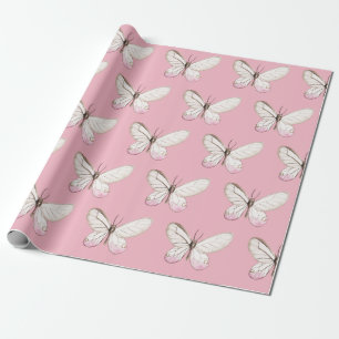 Einfach u. elegant erröten geschenkpapier