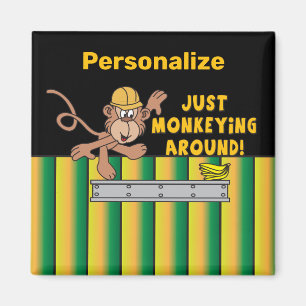 Einfach um den Affen herumspielen Magnet