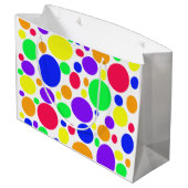 Einfach umwerfende SPOTS Große Geschenktüte (Rückseite Schrägansicht)