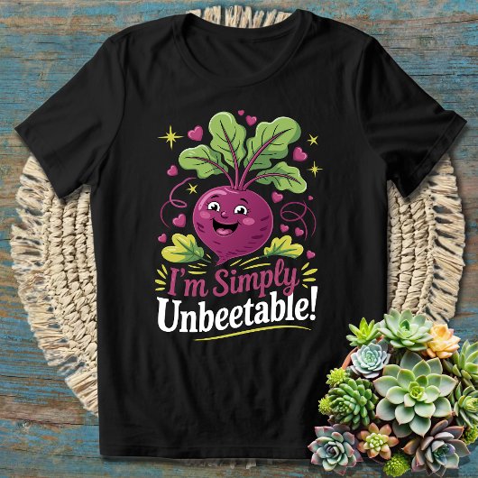 Einfach Un-Beet-Able Funny Beet Pun für Veggie Lie T-Shirt