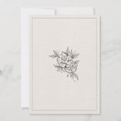 Einfach und afforable Rustic Wedding Einladungen (Rückseite)