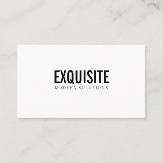 Einfach und Beruflich mit Icons Visitenkarte (Vorderseite)