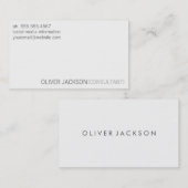 Einfach und Beruflich sauber Visitenkarte (Vorne/Hinten)