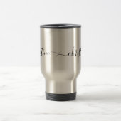Einfach und doch eleganter Eigenname Reisebecher (Mittel)