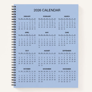 Einfach und Elegant 2026 Kalender Notizblock