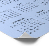 Einfach und Elegant 2026 Kalender |  Poster (Ecke)