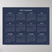 Einfach und Elegant 2026 Kalender |  Poster (Vorne)