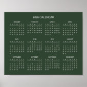 Einfach und Elegant 2026 Kalender |  Poster (Vorne)